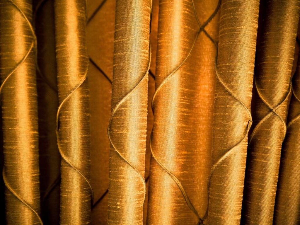 Jewel tones color drapes