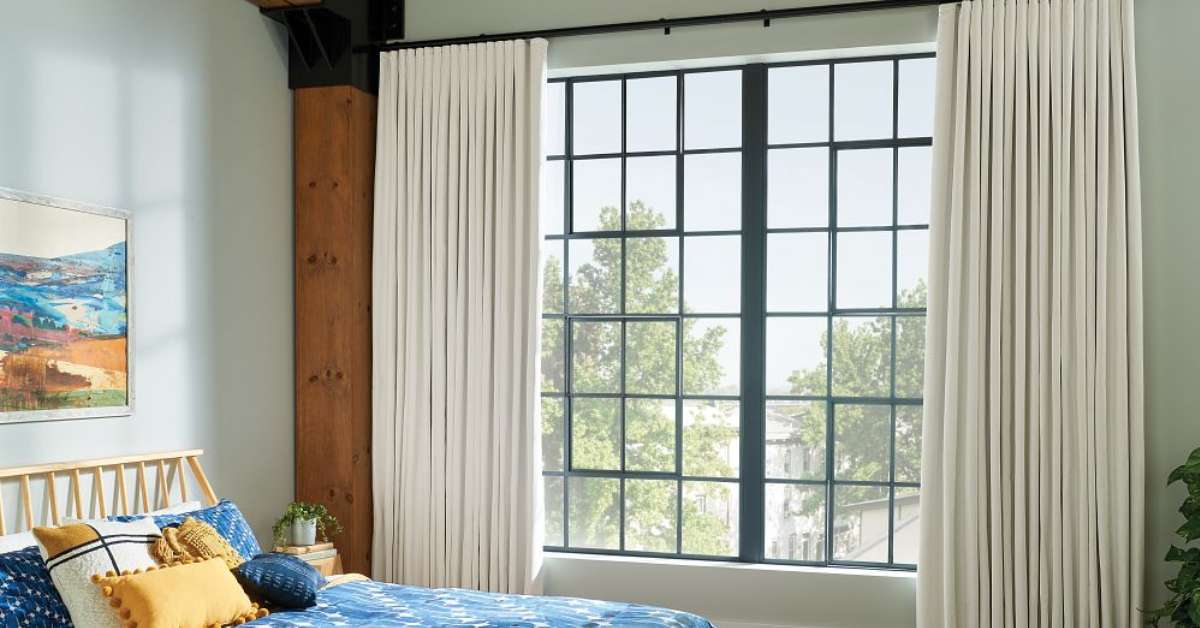 Installing drapery on your bedroom windows promote better sleep due to its room-darkening, sound-dampening, and thermal regulation properties